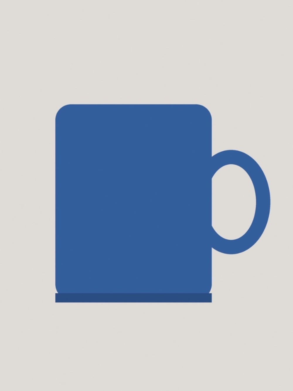 Blue Ceramic Coffee Mug
